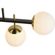 Keiley LED 36 inch White / Matte Black Chandelier Ceiling Light